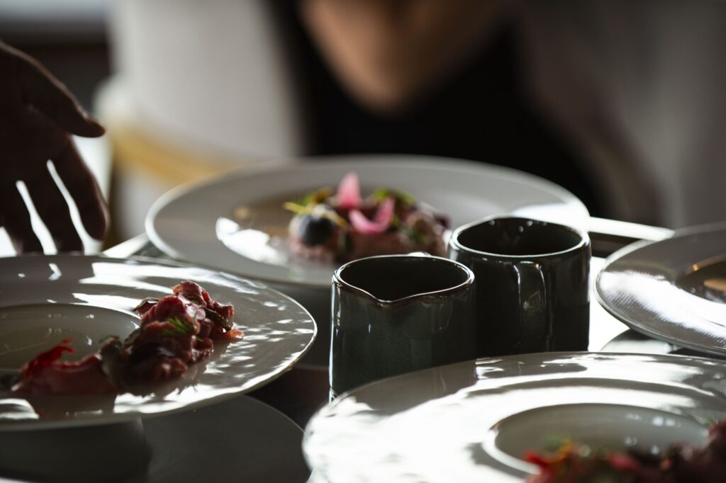 I piatti del ristorante gastronomico Visione a Barbaresco